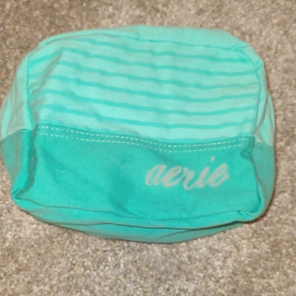 Teal Aerie Make Up Bag